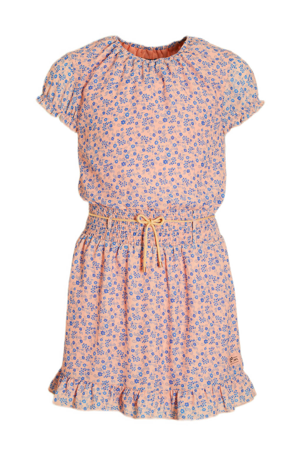 NONO gebloemde jurk Maui roze/blauw