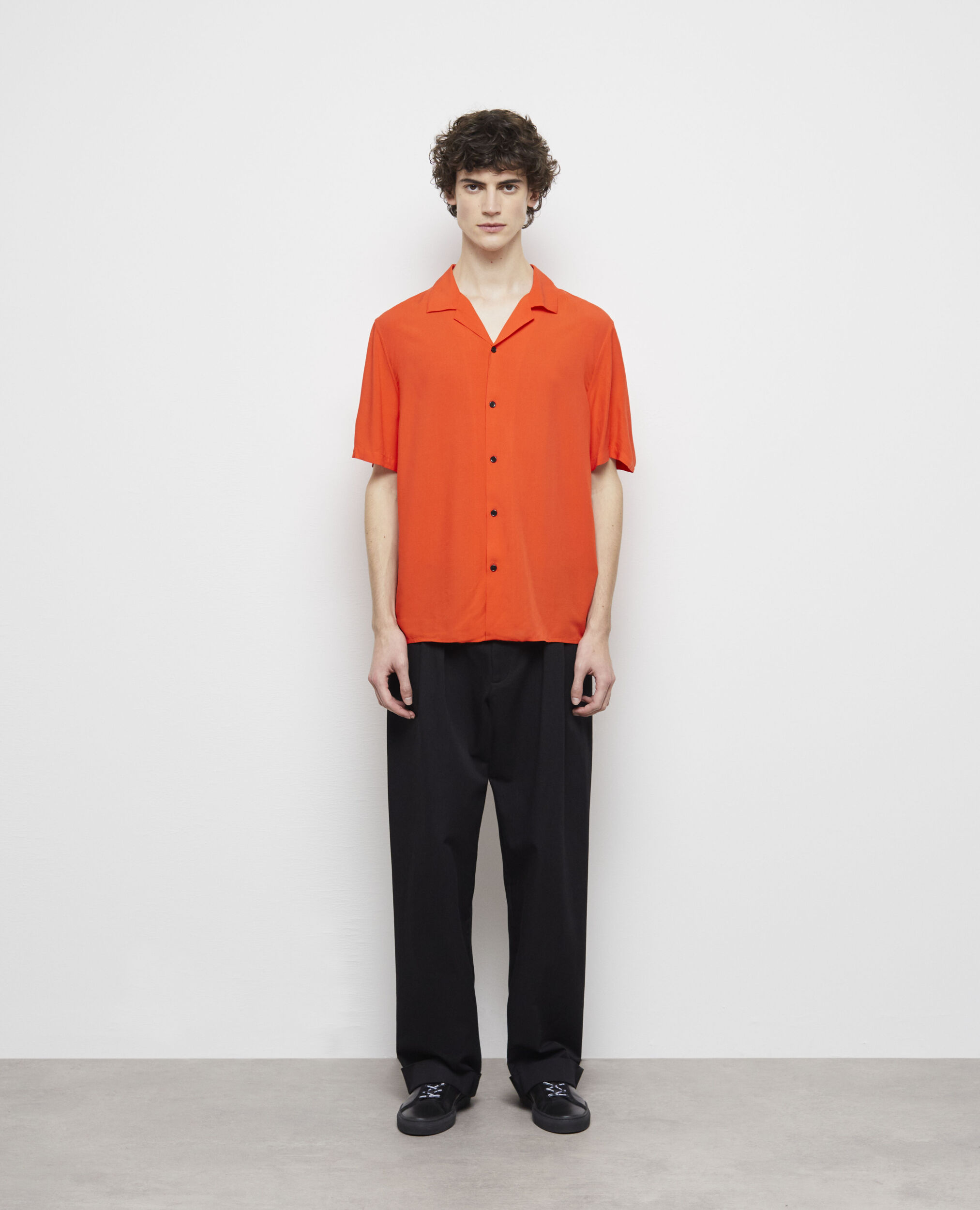 Chemise casual orange