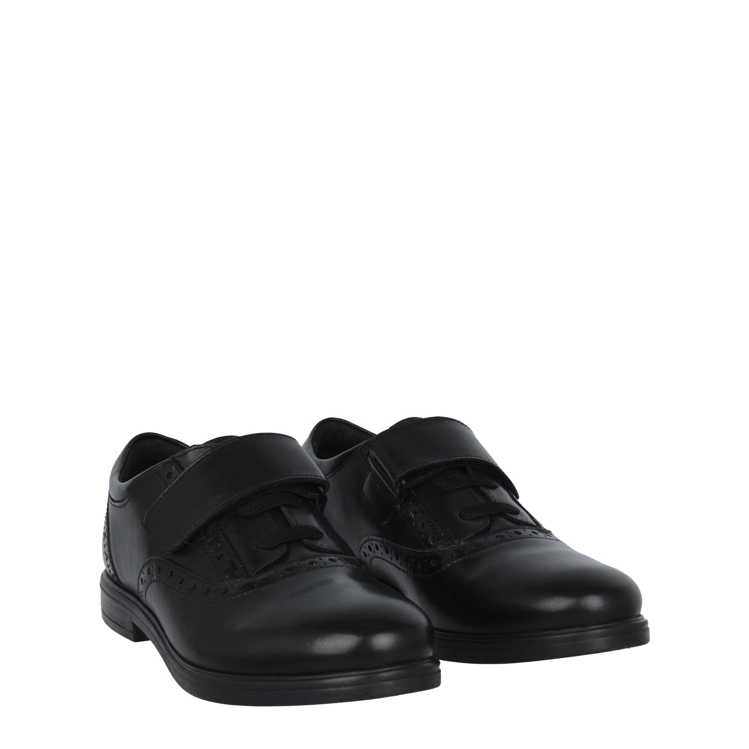 Fabric Hook and Loop Derby Shoes Juniors