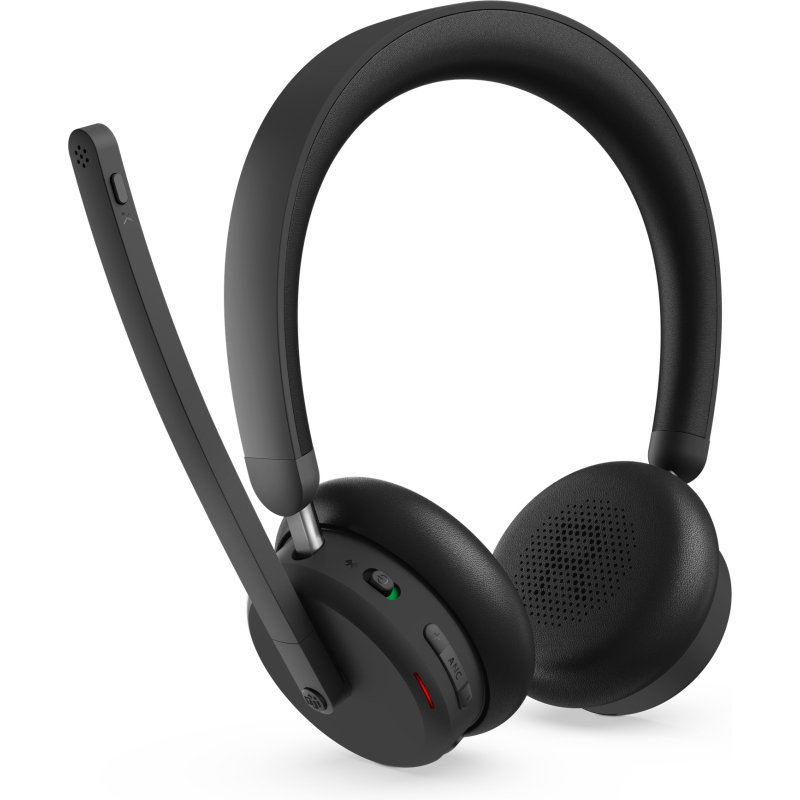 Lenovo 6550 Casque Sans fil Arceau Bureau/Centre d'appels USB Type-C Bluetooth Noir