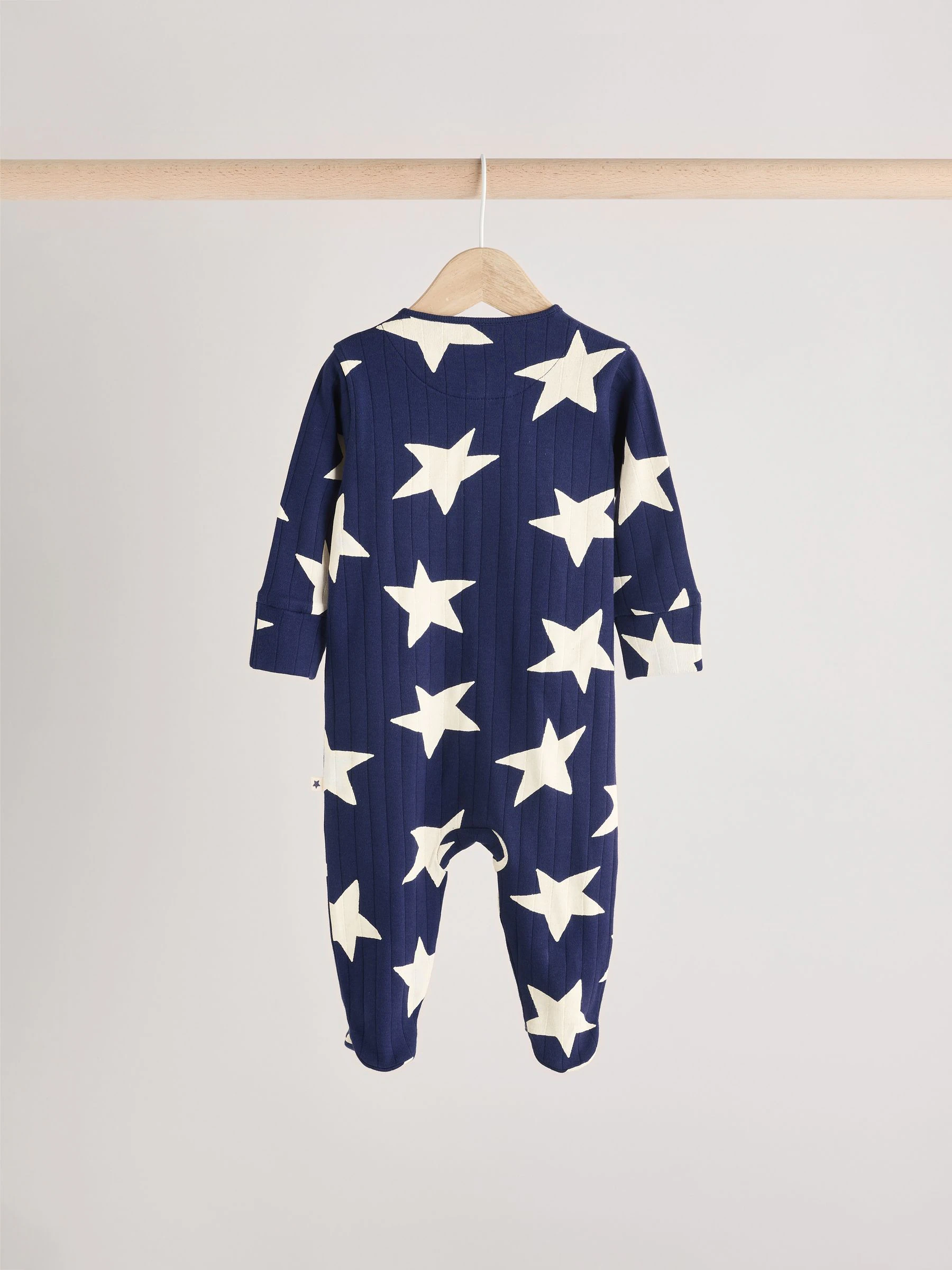 Marineblauw - Sterrenpyjama's 3 set (0mnd-2jaar)