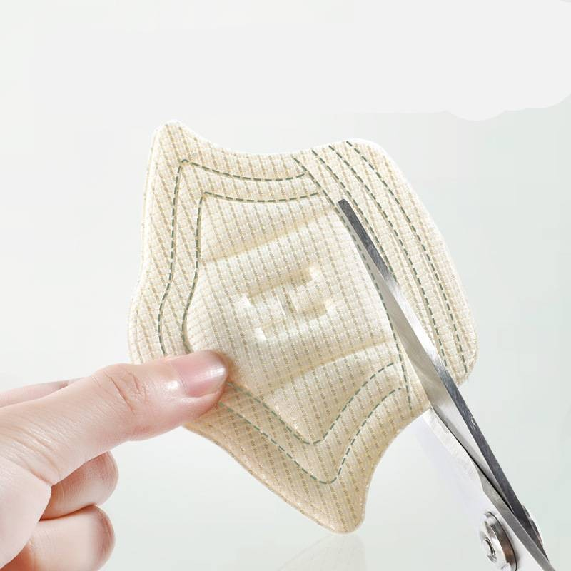 (1 Paar) 7mm Ultraweiche Stoff Pads Fersen Einlage Anti-Rutsch / Massage Einlagen für Turnschuhe - Schwarz