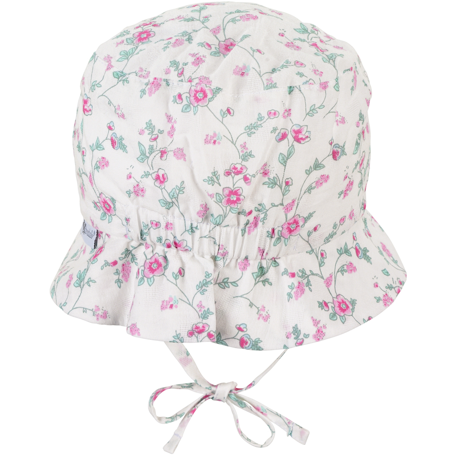 Sterntaler Kinderhut Blumen weiss