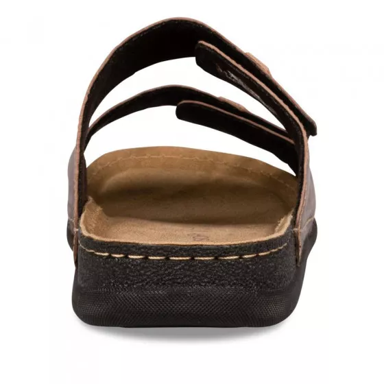 Mules MARRON NEOSOFT RELAX CUIR