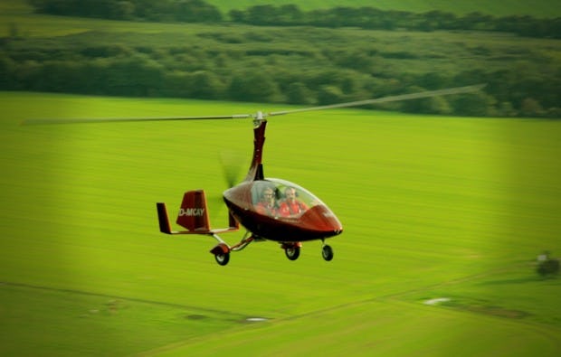 Tragschrauber-Rundflug in Magdeburg als Geschenkidee