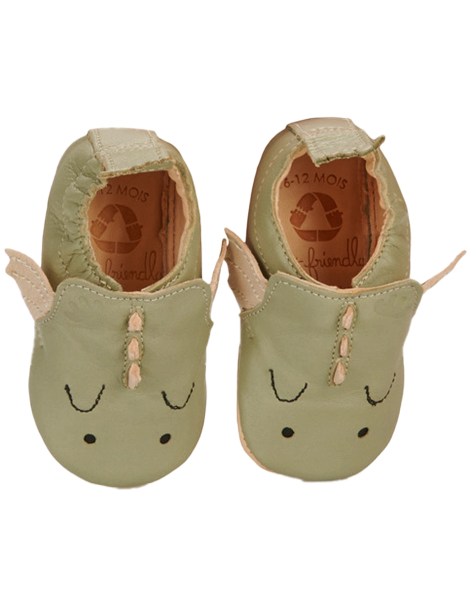 Krabbelschuhe MY BLUMOO DRAGON in vert