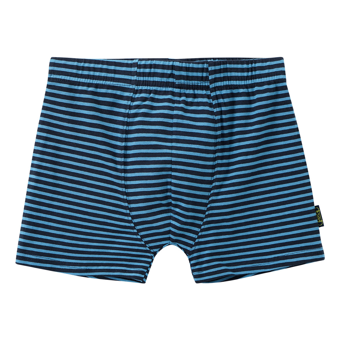 Yigga 3 Jungen Boxer im Ringel-Look dunkelblau / hellblau / hellgrau