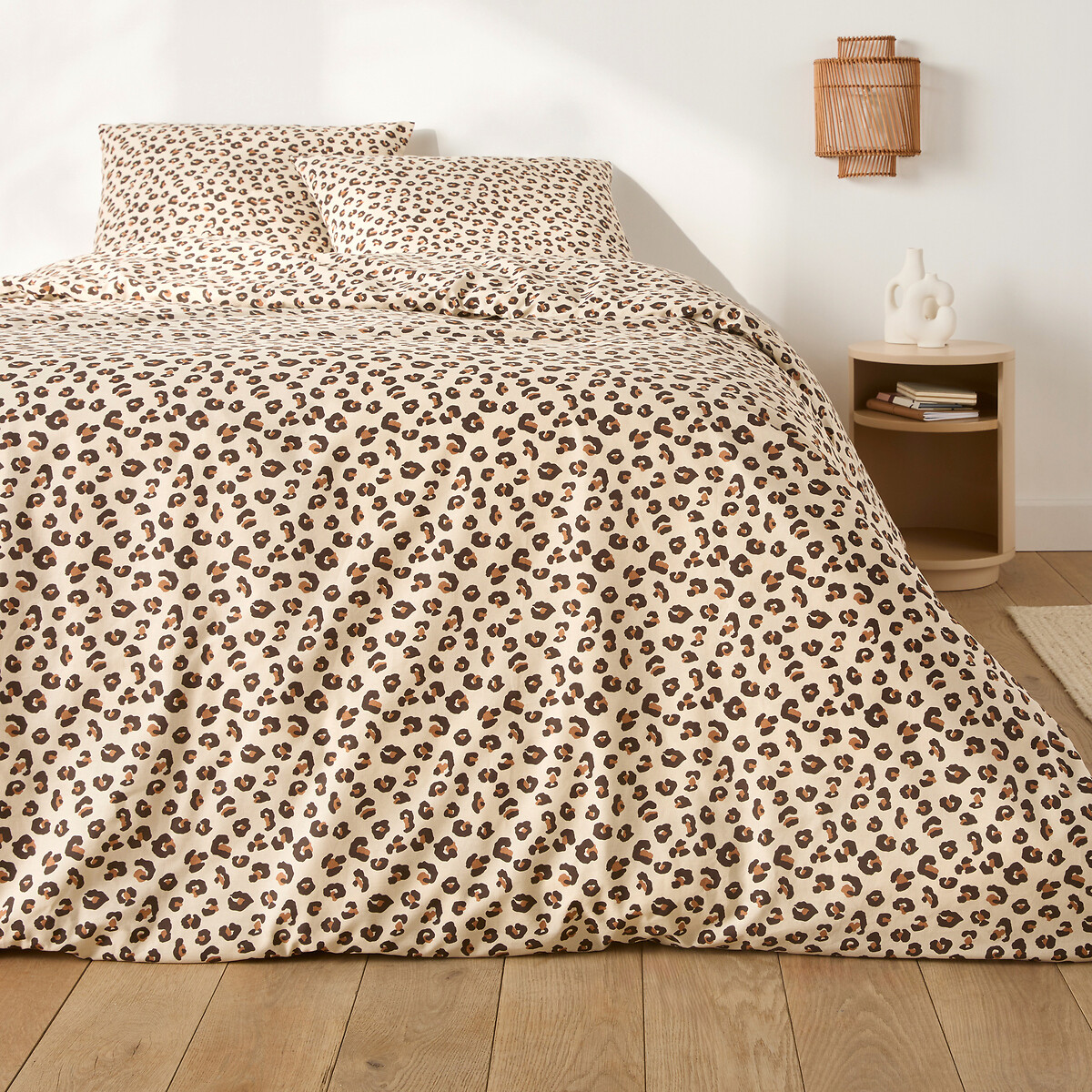 LA REDOUTE INTERIEURS<br>Conjunto de cama de algodão, fronha retangular, Leopold