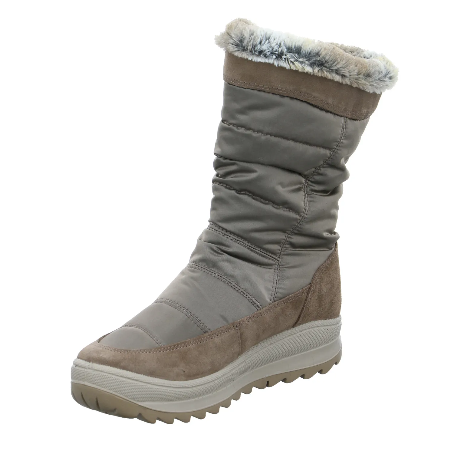 IGI & CO Snowboot Beige Leder  mit Gore-Tex