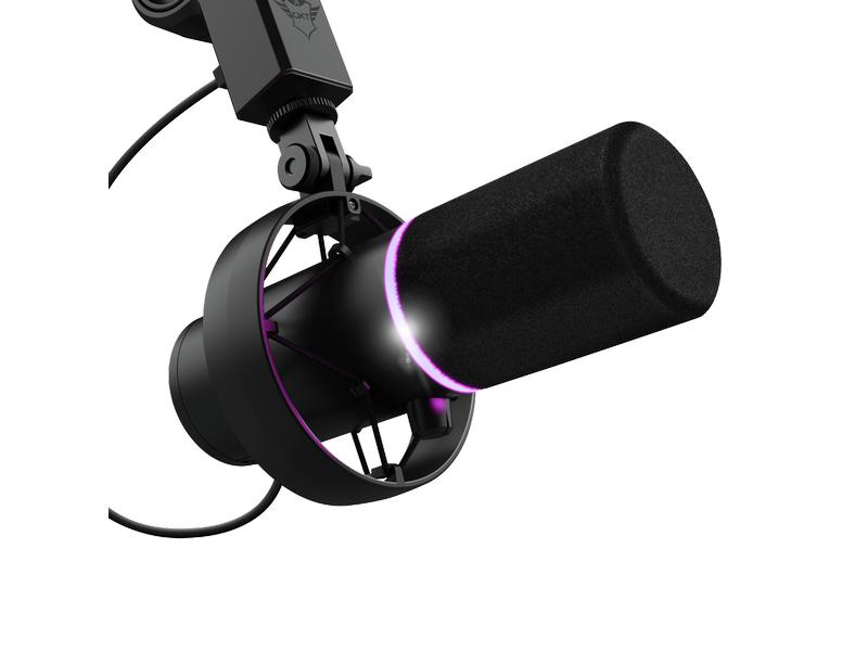 Trust Mikrofon GXT 255  Onyx Professionelles studiotaugliches Mikrofon mit Arm