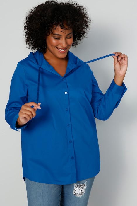 Bluse, Kapuze, Langarm