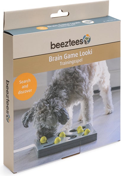 Beeztees hondenspeelgoed Brain Game Looki grijs 28 x 28 x 4,5 cm
