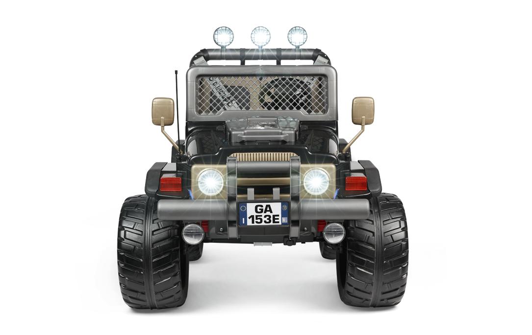 Minicar Gaucho XP Schwarz<br>Leistungsstarker, elektrischer Geländewagen für Kinder
