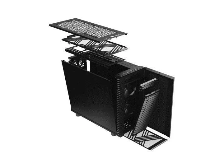 Fractal Design Define 7 - Tower - udvidet ATX - ingen strømforsyning (ATX) - sort - USB/Lyd