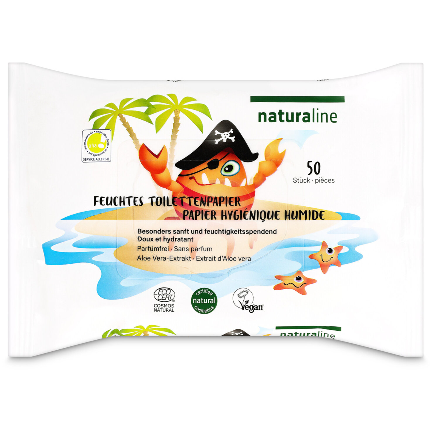 Naturaline Kids Toilettenpapier 50 Stück