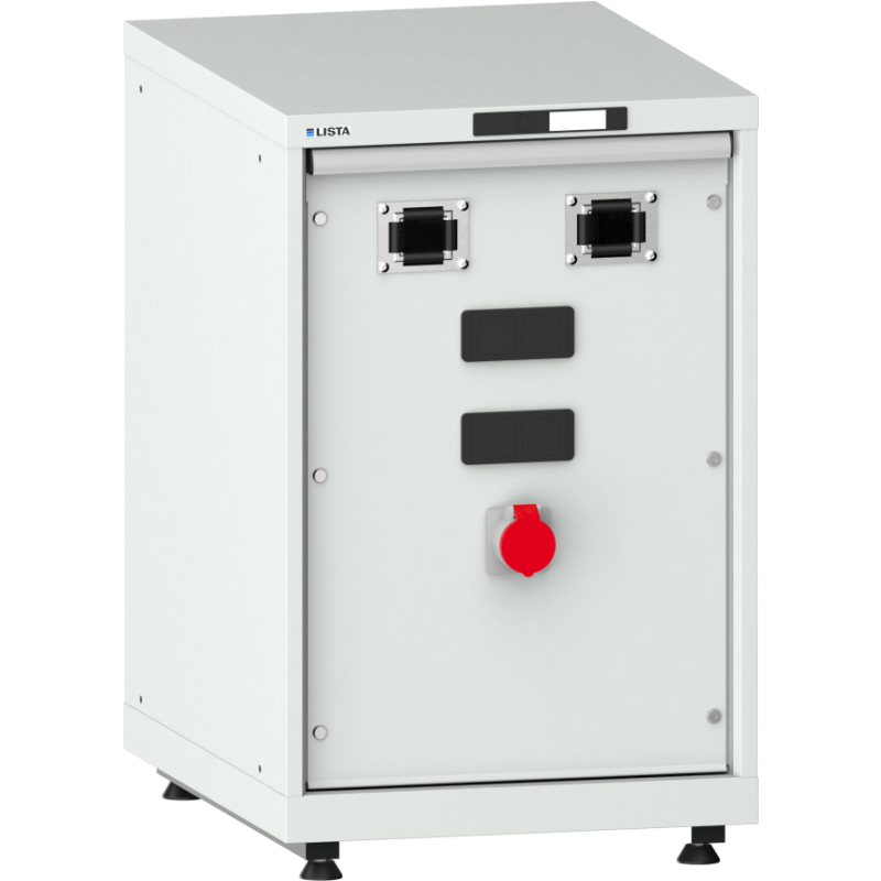 LISTA - Armoire d’alimentation Compact - 2 accès pour flexibles + prise 400V