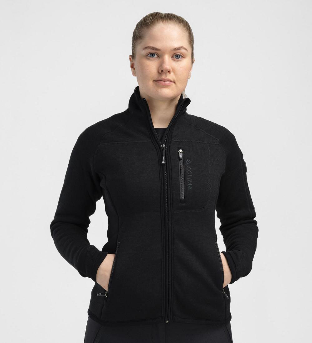 Aclima FleeceWool V2 Jacket Womens Black