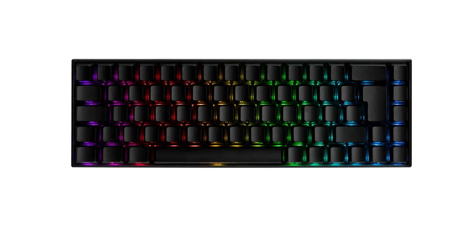 DK440R 2.4GHz Mechanische Gaming Tastatur Keyboard CH Layout mit RGB Hintergrundbeleuchtung (GAM-100-CH) - Schwarz