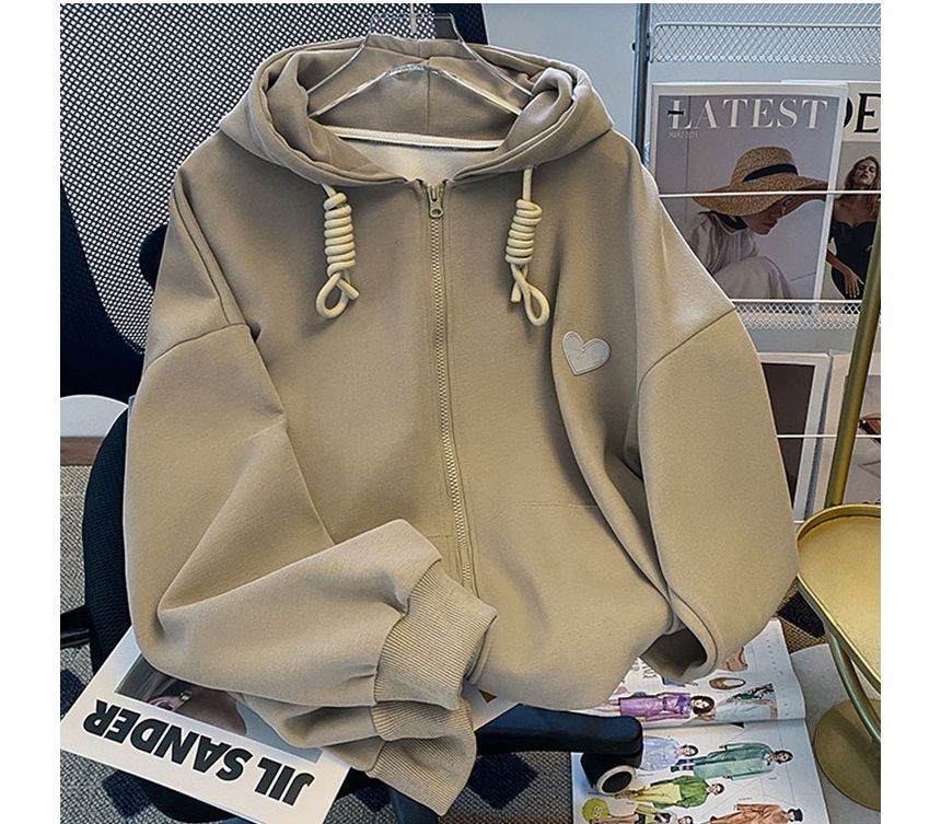 Dream Drop - Hartprint Hoodie met Rits