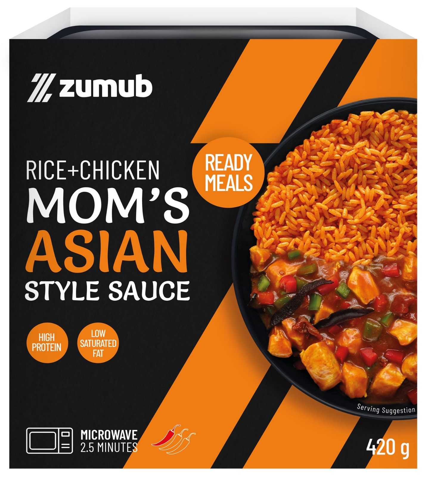 Refeição pronta Zumub Frango ao estilo mexicano 420g