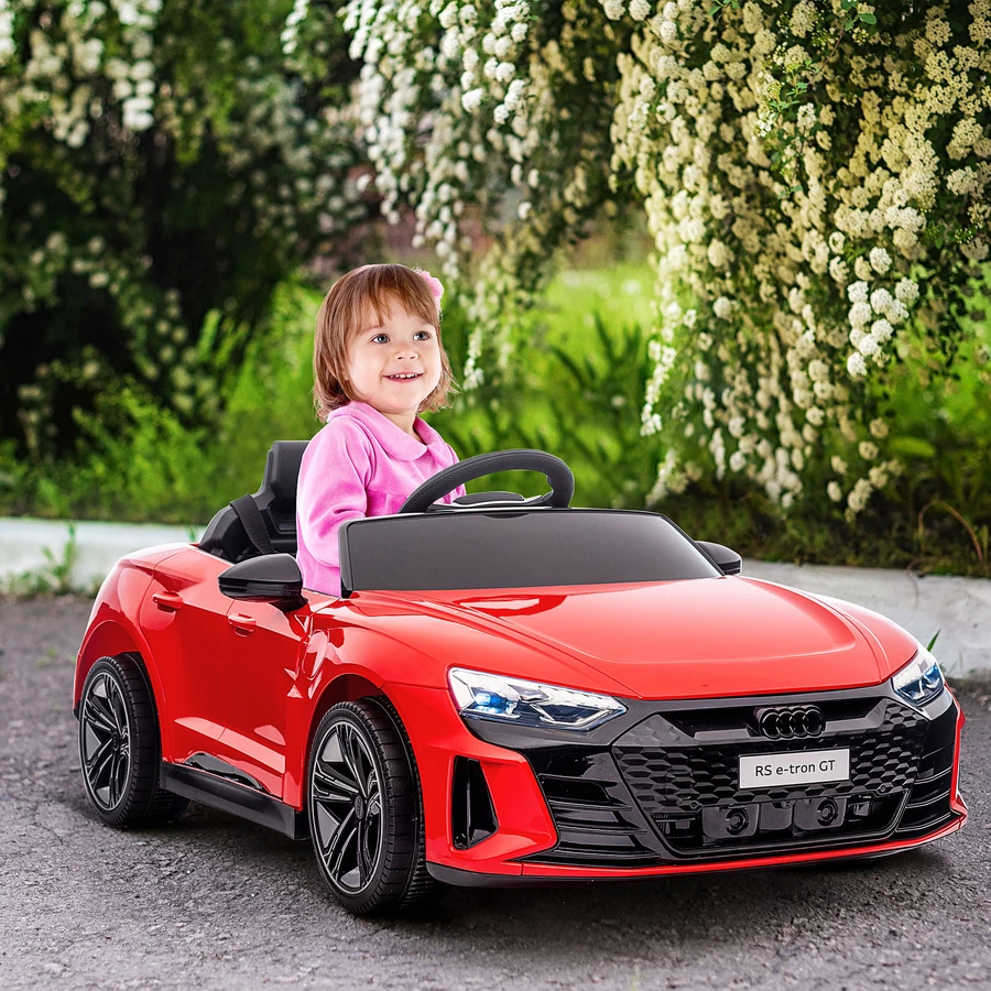 HOMCOM Kinderfahrzeug mit Fernbedienung rot