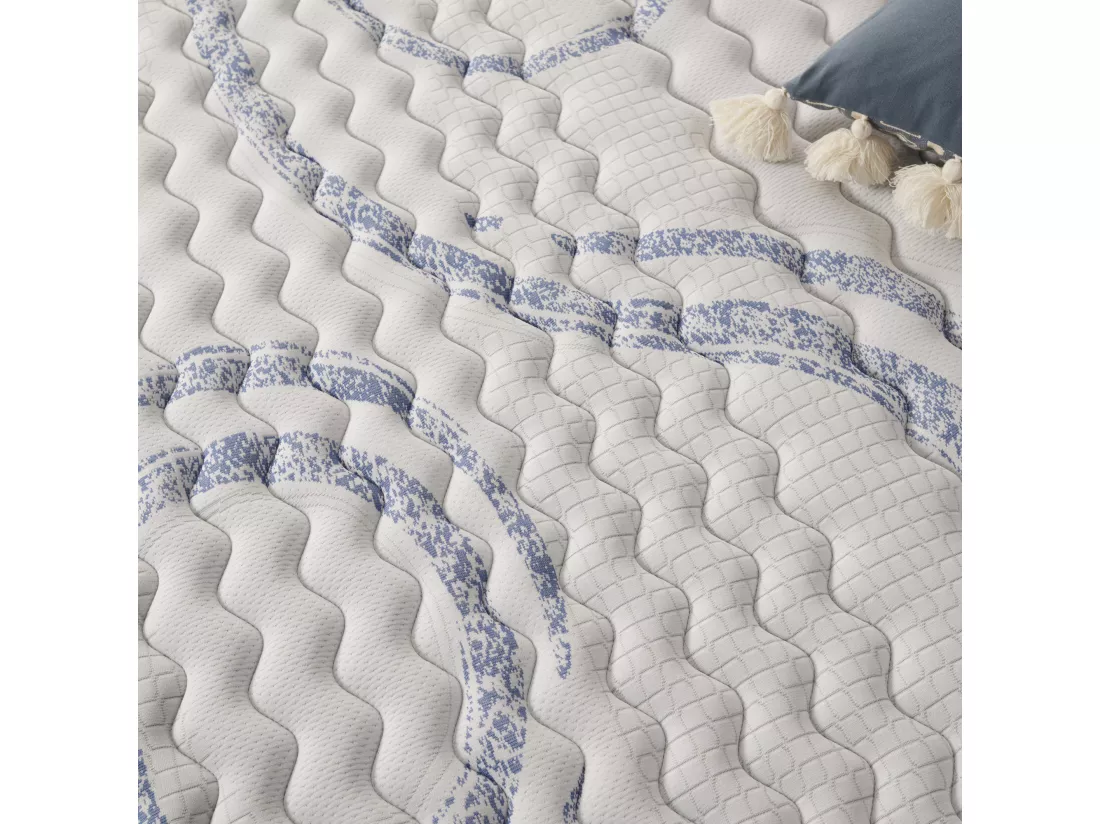 Naturalex - Matelas Perfectsleep 160x200 cm - Mousse HR - Accueil Blue Latex - Très épais 30 cm, Mémoire de forme, Confortable, Face été, hiver - Antibactérien