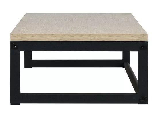 Penderie étagère murale bois et métal noir L90 cm GRIF