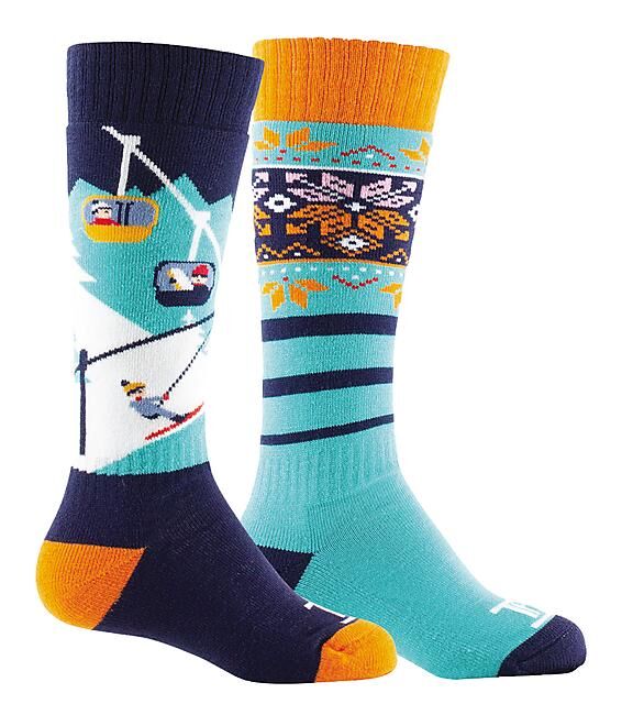 THYO - CHAUSSETTES DE SKI PACK DE CHAUSSETTES PISTE BLEU