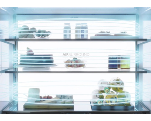 HAIER HCR7918EIMB Multi Door koel-vriescombinatie, BxHxD 90,5 x 177,75 x 73,8 cm, koelvak 323 l, vriesvak 278 l, zwart