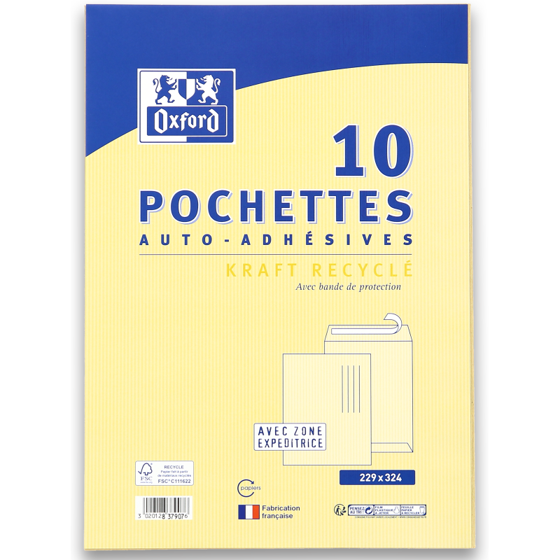 Pochette Oxford 229X324 X10 Auto Adhesive Zone D Expedition