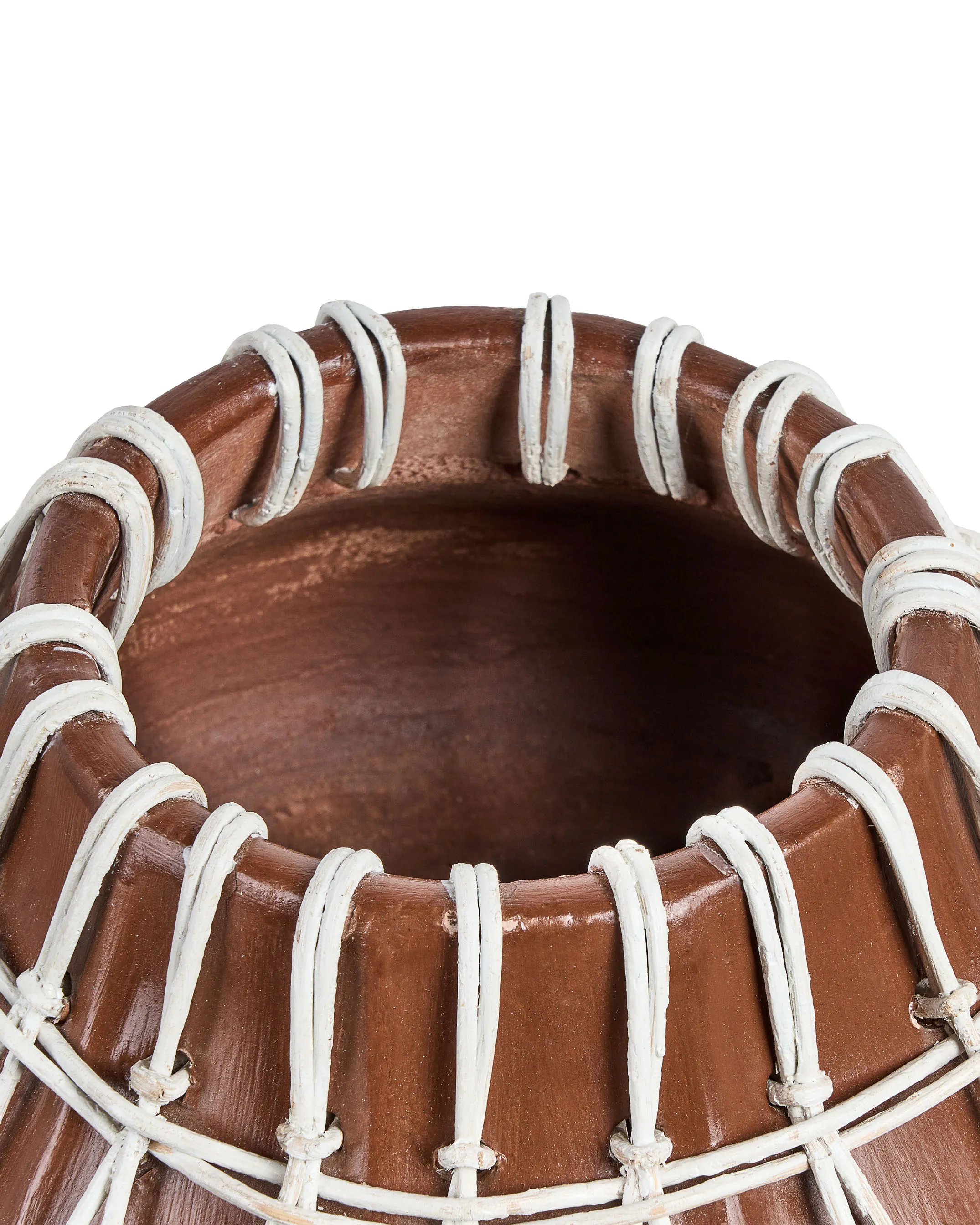 Decoratieve vaas KLUET Keramiek 22 cm Bruin