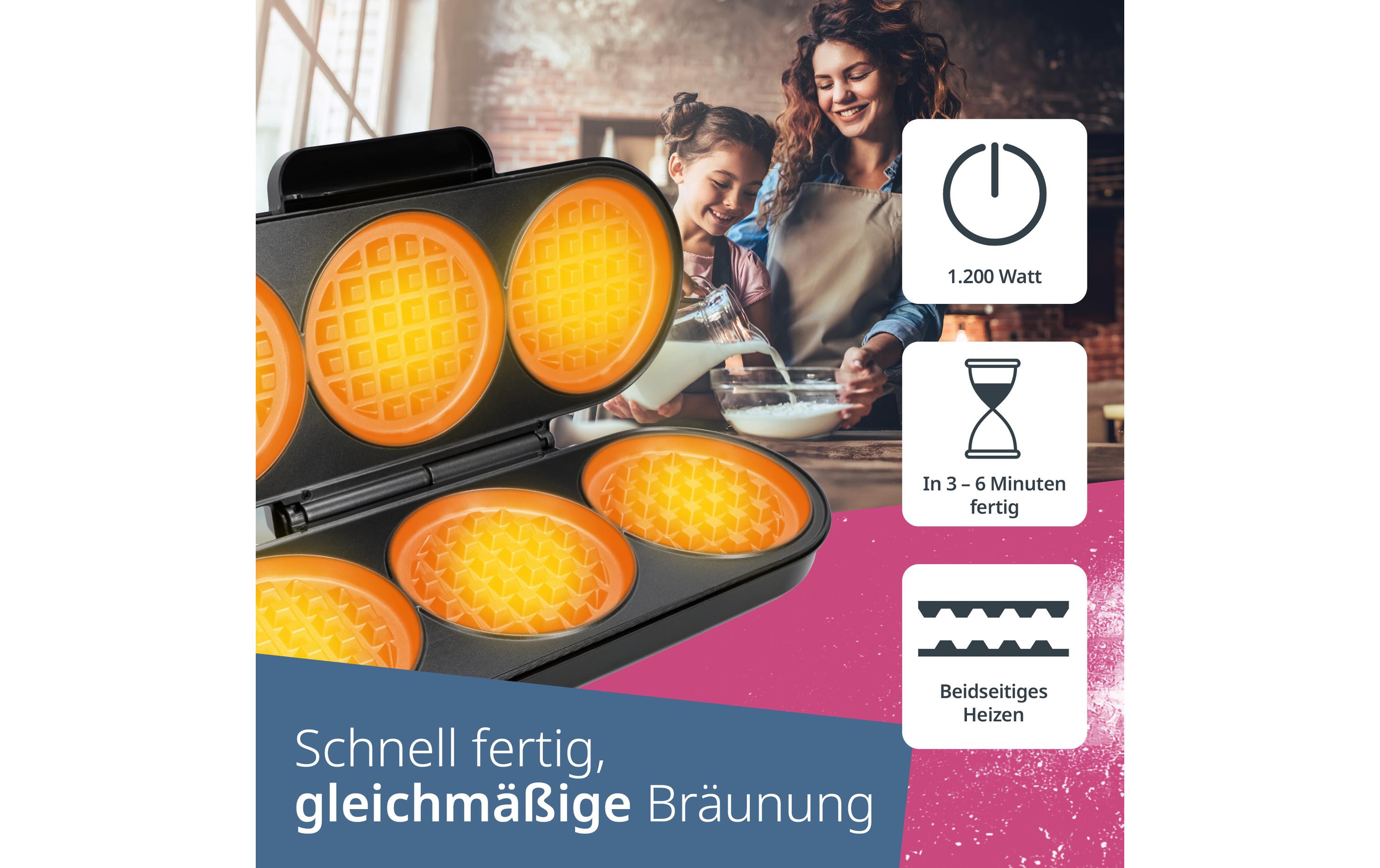 Waffeleisen XXL KA2304Waffeleisen zur Herstellung von belgischen Waffeln