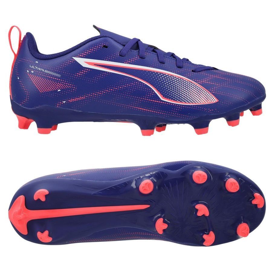 PUMA Ultra 5 Play FG/AG Formula - Lapis Lazuli/Blanc/Crépuscule Enfant