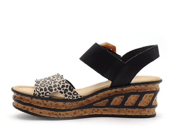 Rieker nu pieds talons femme 68176 noir