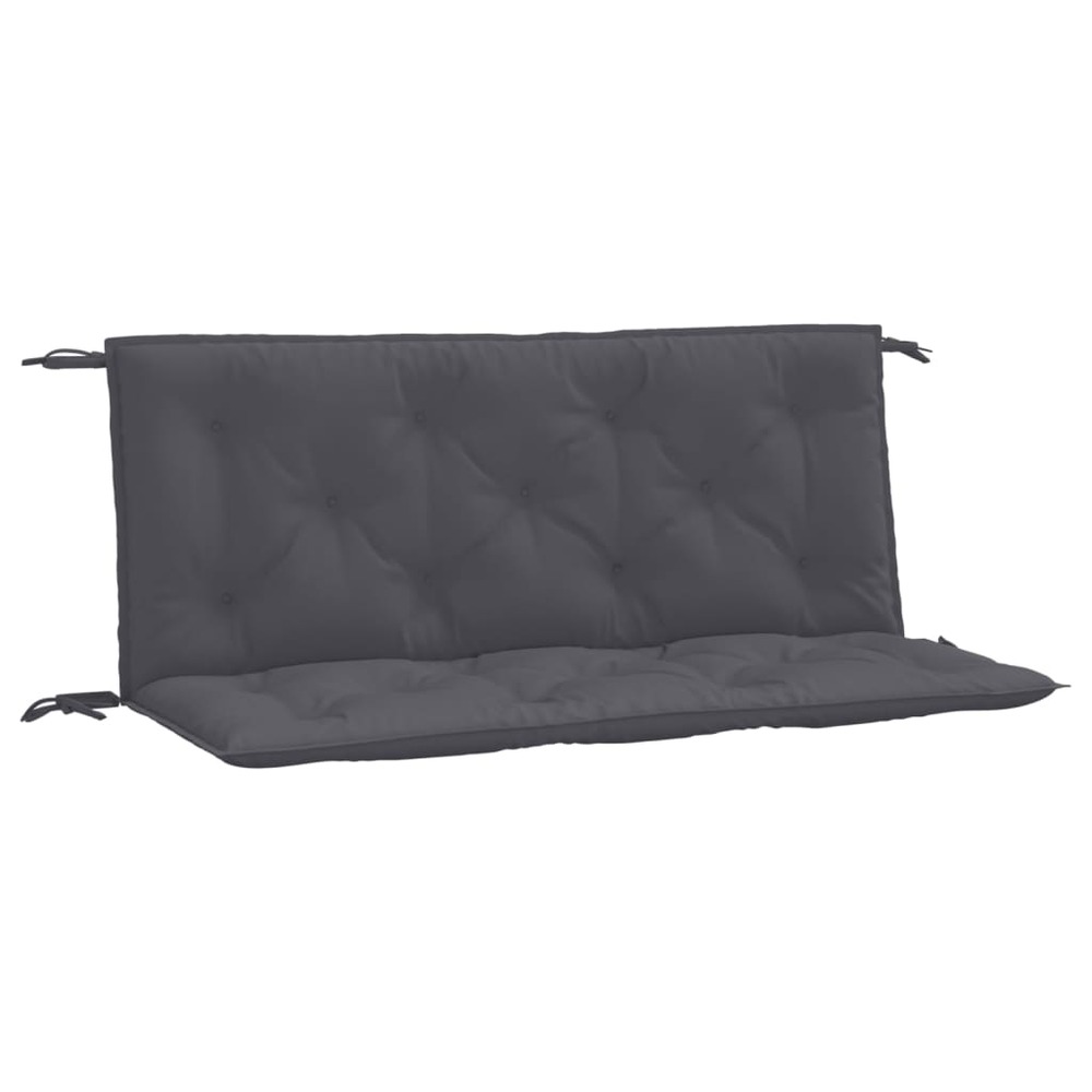 Coussins de banc de jardin 2 pcs anthracite tissu oxford