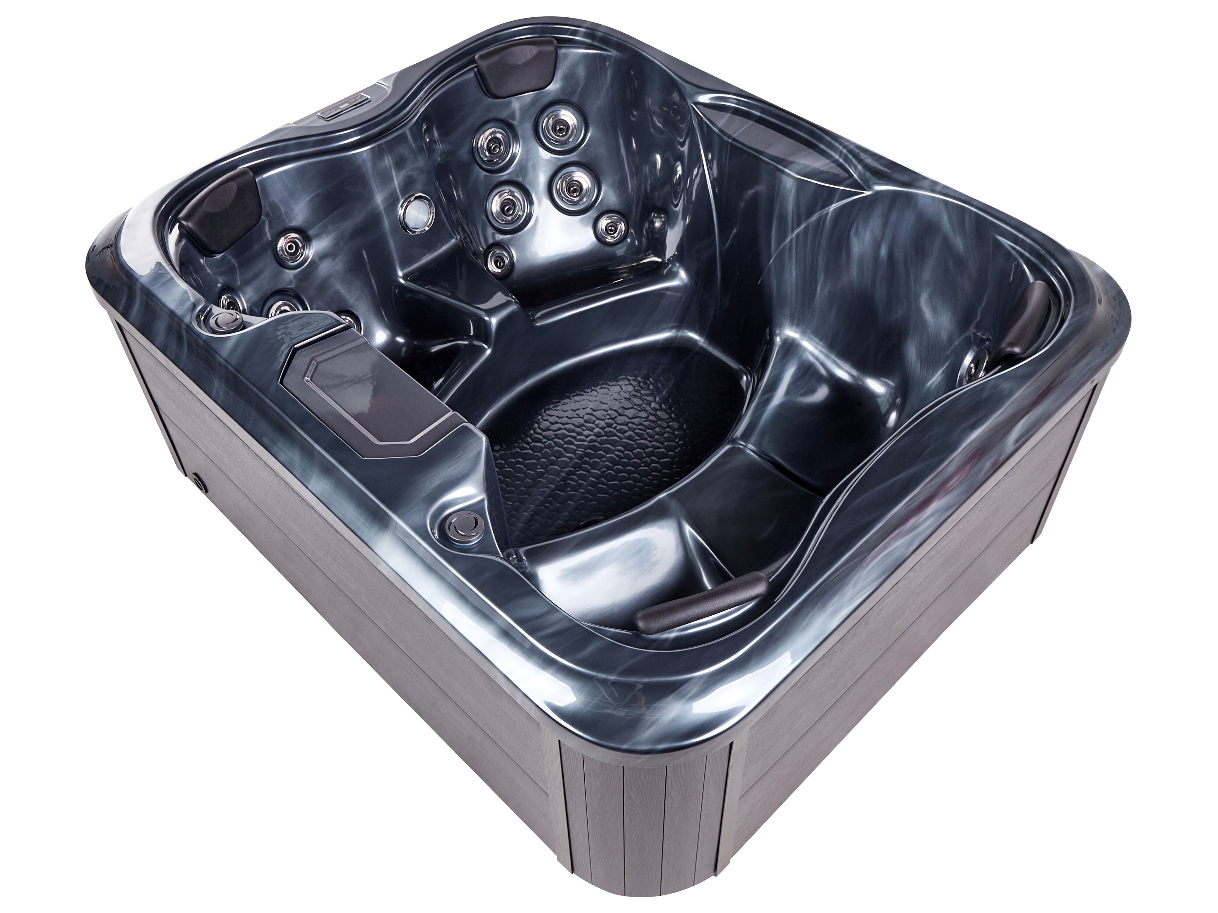 Buiten hottub met LED ARCELIA Grijs