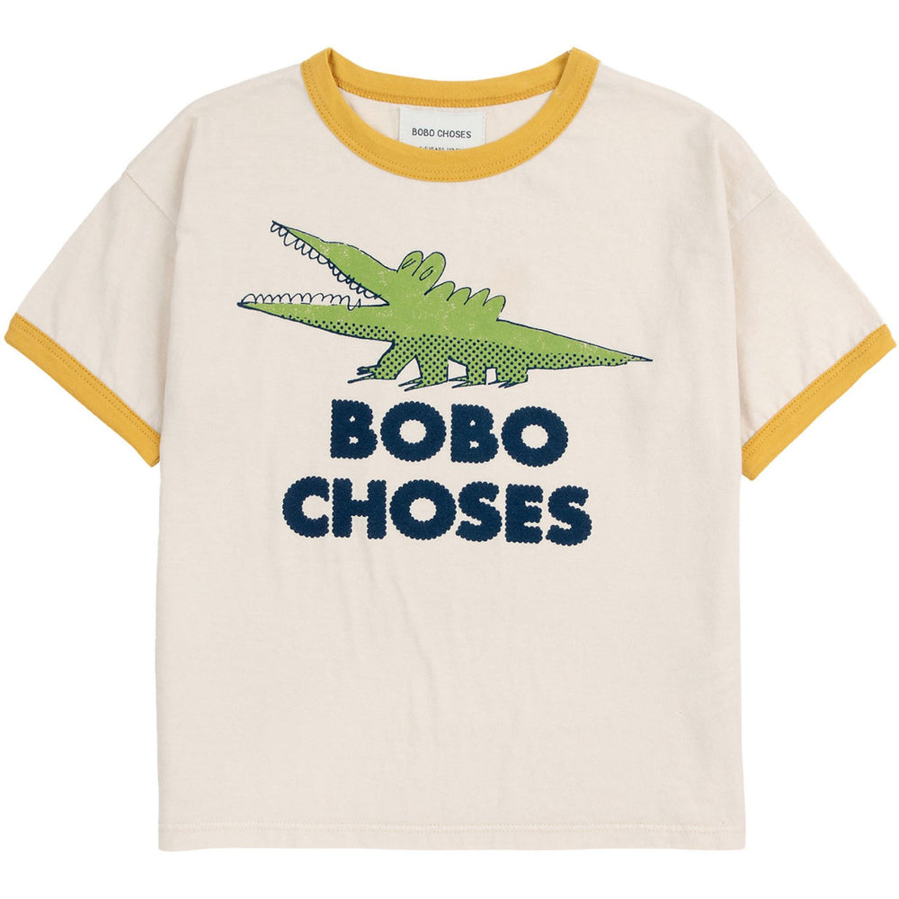 Køb Bobo Choses White Talking Crocodile T-Shirt