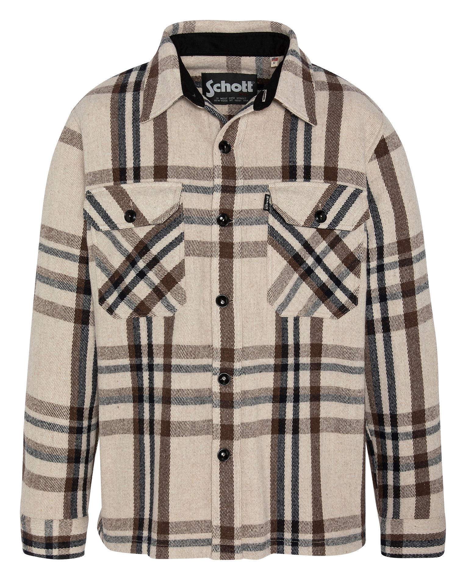 Surchemise à carreaux | Beige