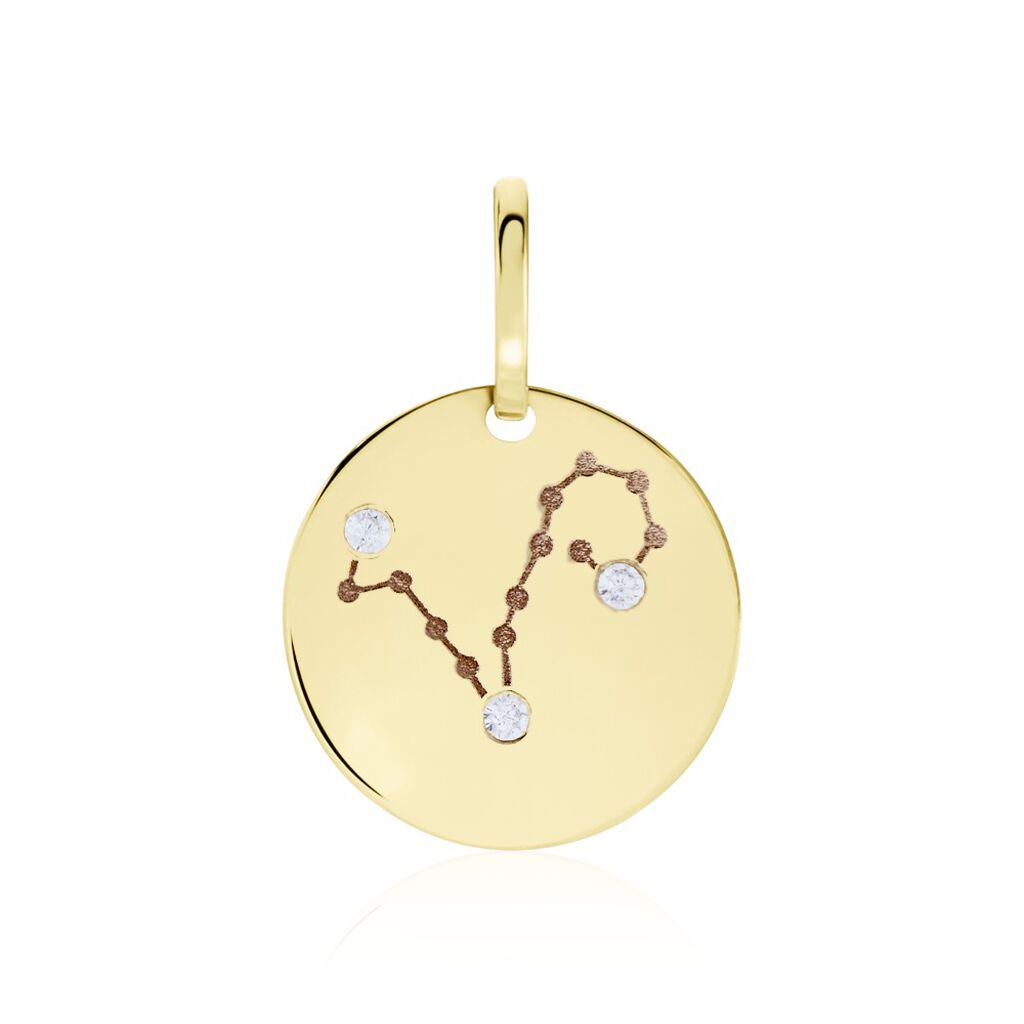 Pendentif Or Jaune Astraea Oxyde De Zirconium