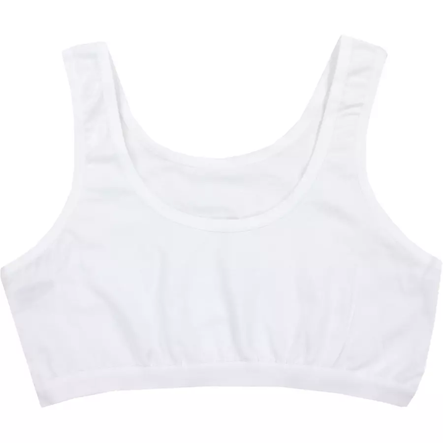 TupTam Mädchen Bustier mit breiten Trägern 5er Pack weiß