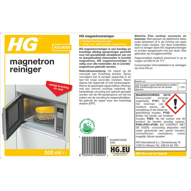 HG magnetronreiniger 500 ml