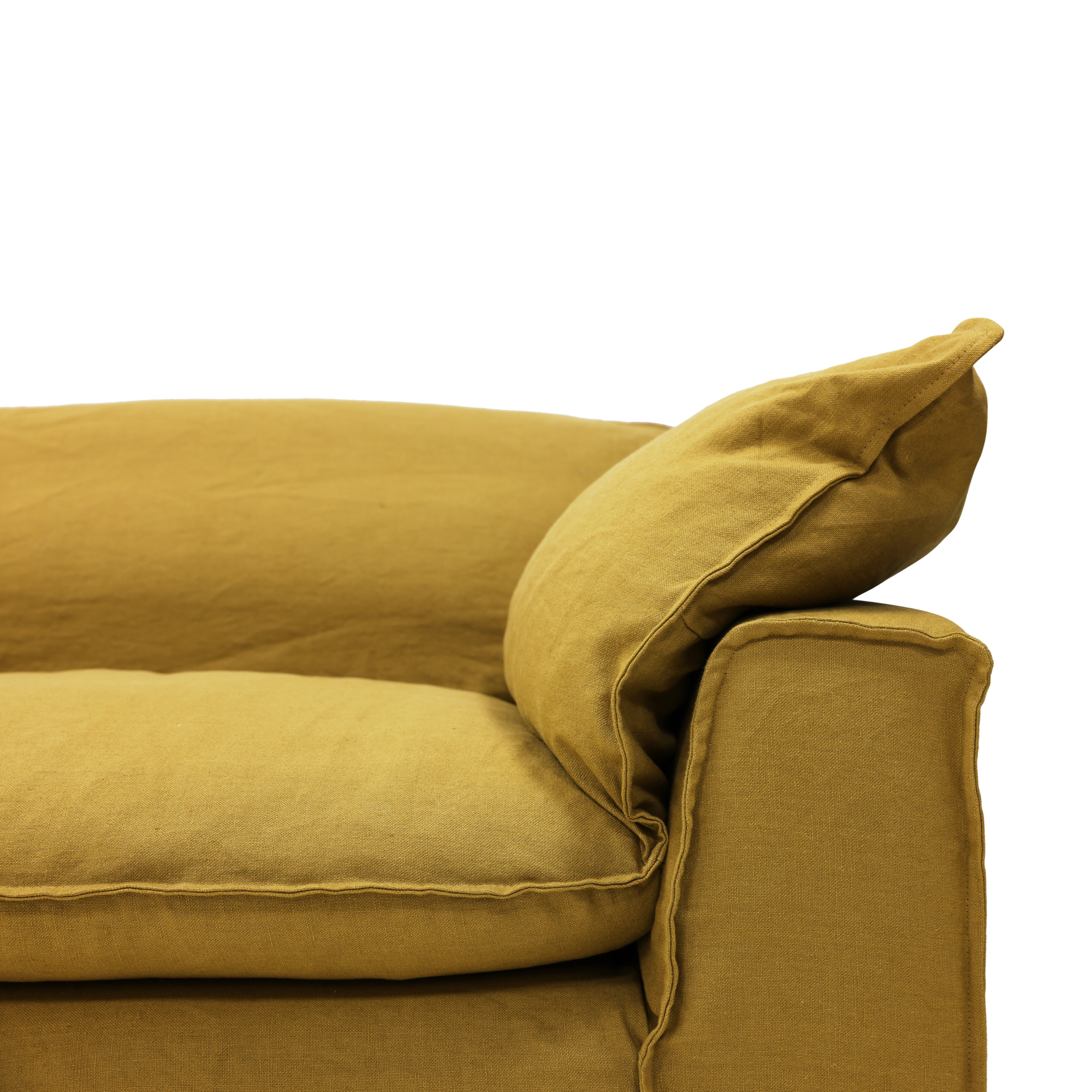 3-zitsbank Nomad linnen burnt ochre