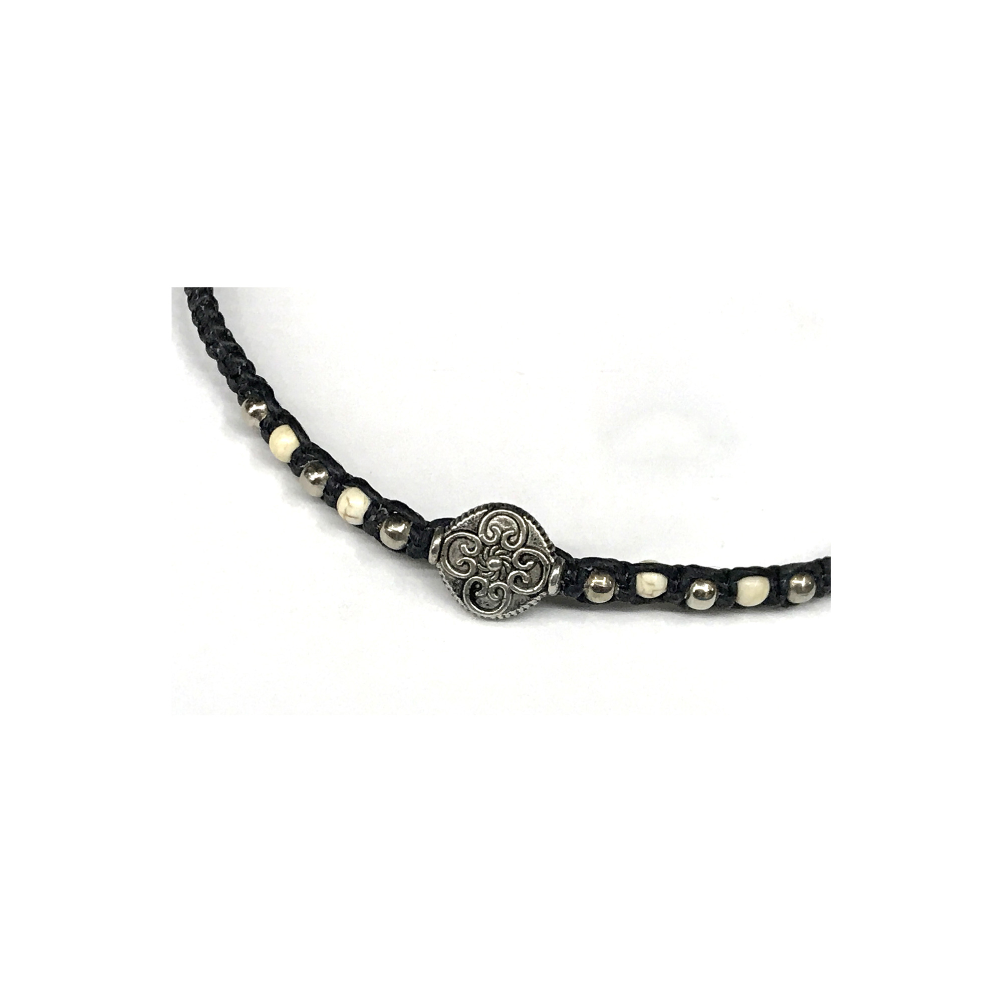 Armband 'Tribal', schwarz, silber, L 18 cm günstig bestellen