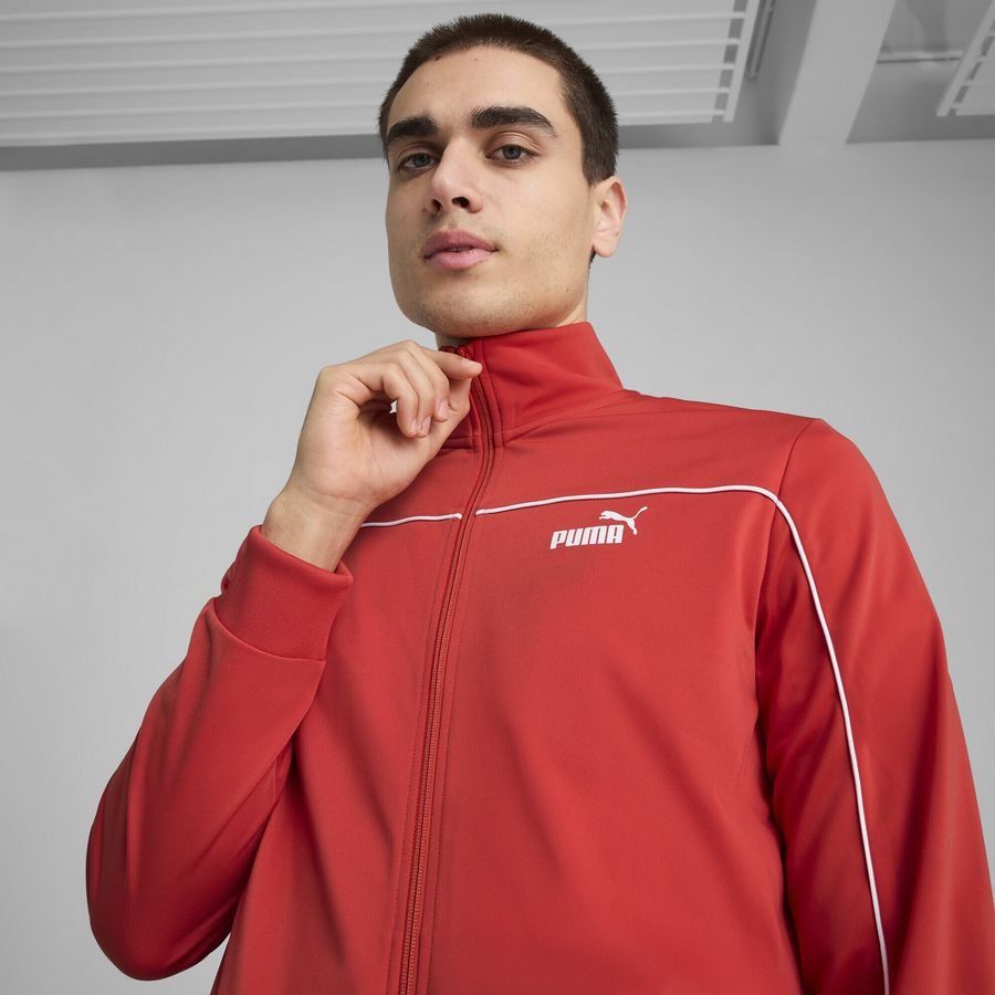 Puma Poly Trainingsanzug mit Paspeln