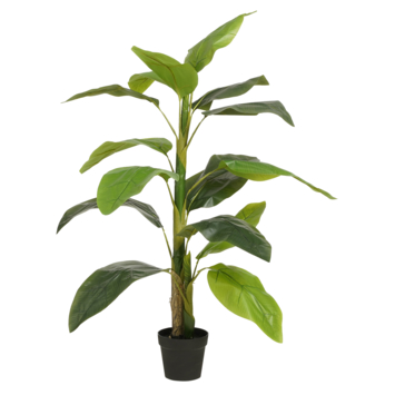Kunstplant Strelitzia in pot groen - h150xd40cm