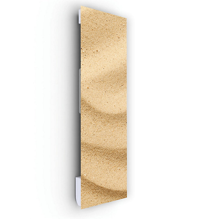 Radiateur électrique à rayonnement avec soufflerie Ilo Fanmix en verre design Sable Fin 1250W
