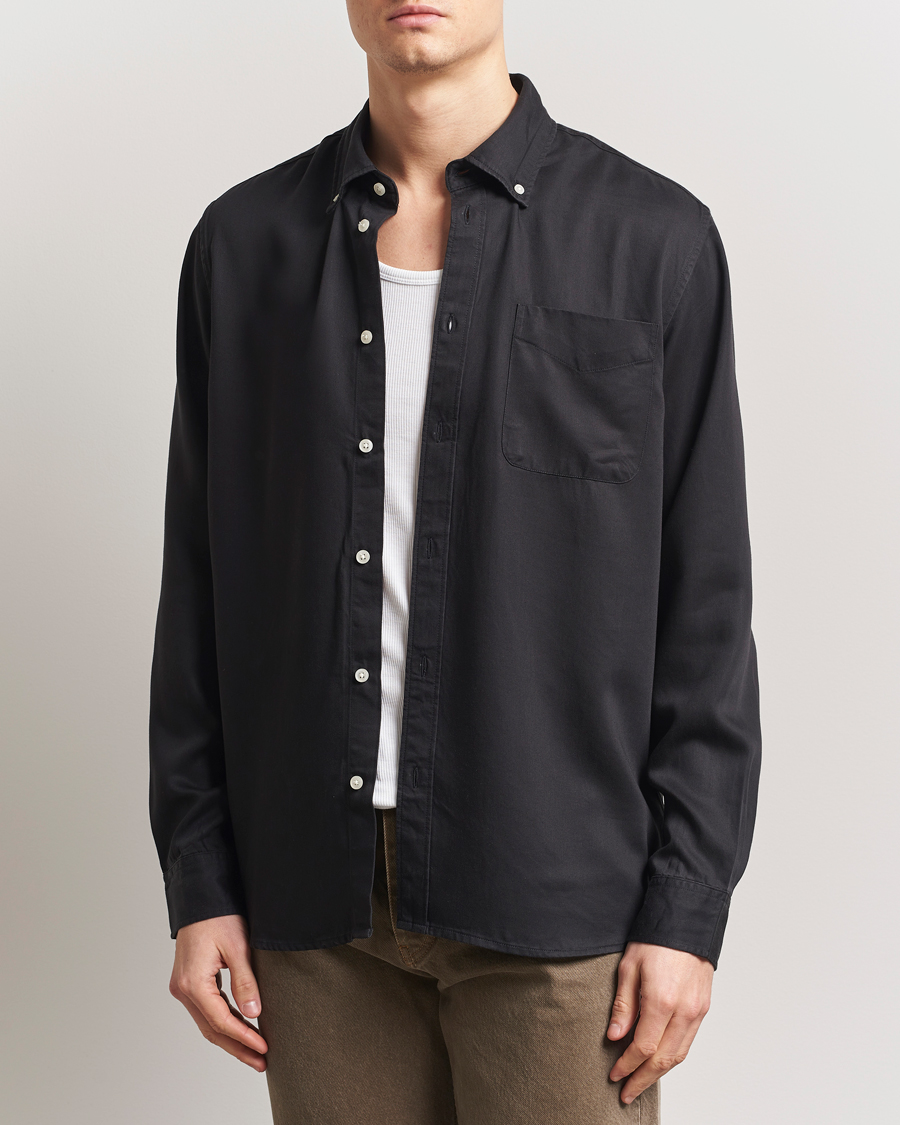 Les Deux Kent Tencel Shirt Black