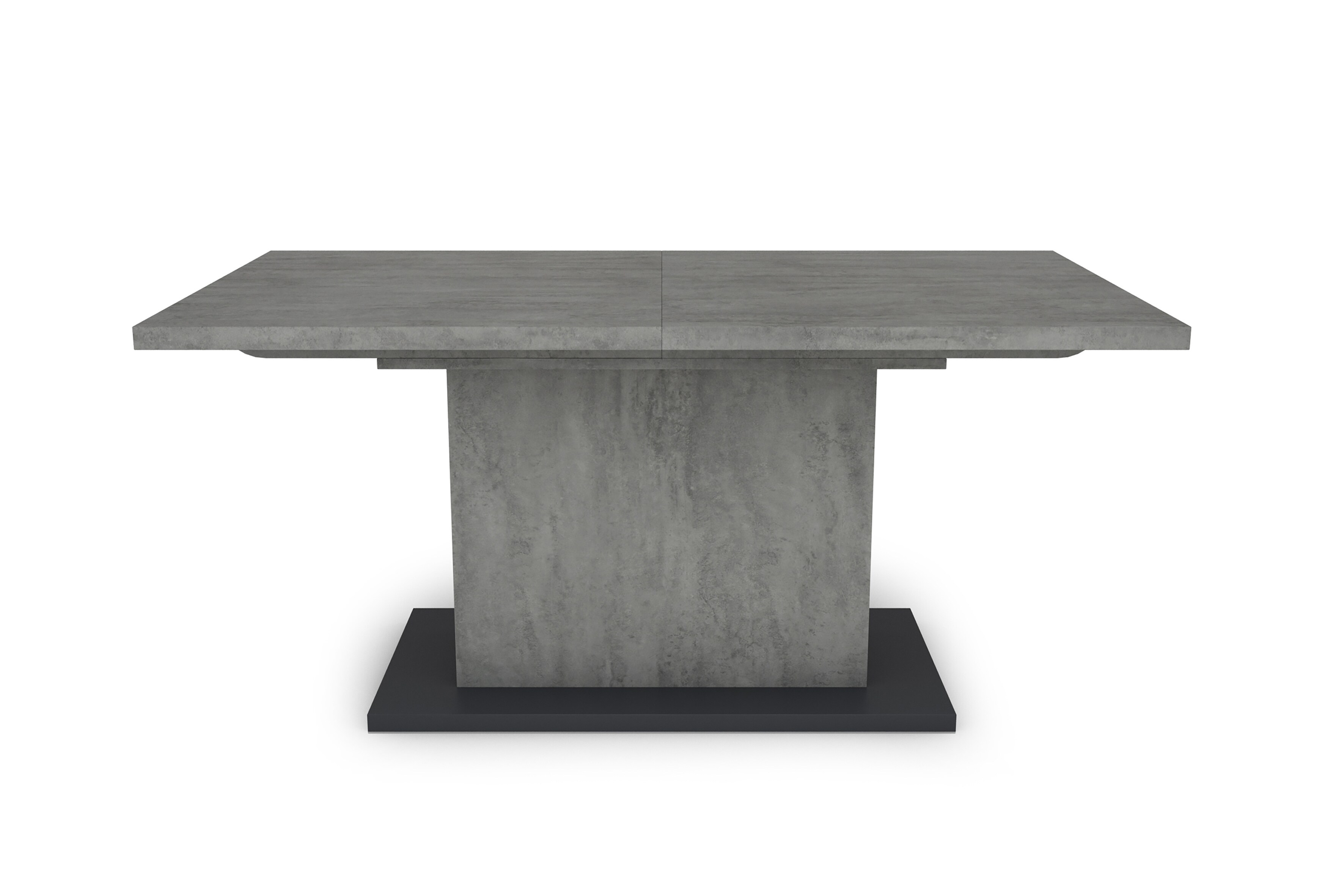 byLIVING Esstisch ATHEN, Breite 160 cm, mit Auszug 200 cm, Beton-Optik/anthrazit