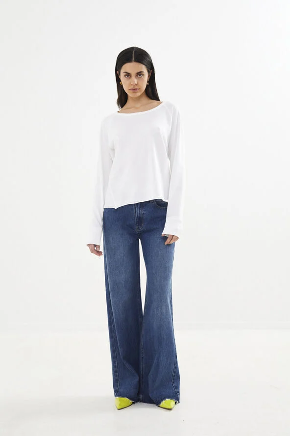 Rabens Saloner Denim pants - Ini Washed indigo