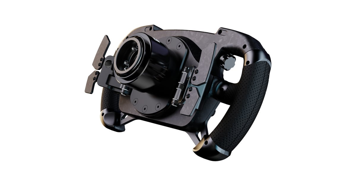 MOZAGS V2P GT stuurwiel + R9 V3 stuurbasis + SR-P (Throttle + Brake) Bundel  (Zwart, Basis, stuur en pedalen)